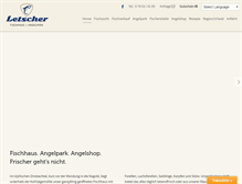 Tablet Screenshot of fischhaus-letscher.de